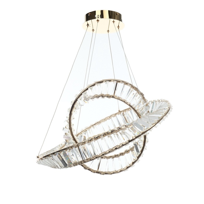 Светильник с ПДУ «Джеми» LED 142 Вт 3000-6000К золото 60×60×120 см