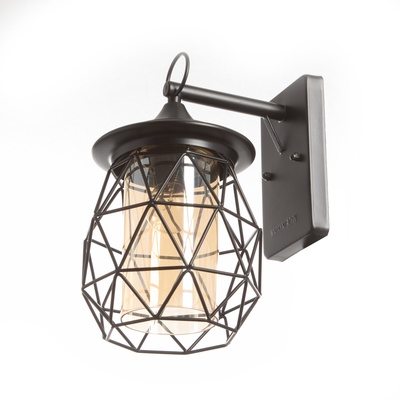 Бра «Лантер» Е27 40 Вт черный 15×20×28 см