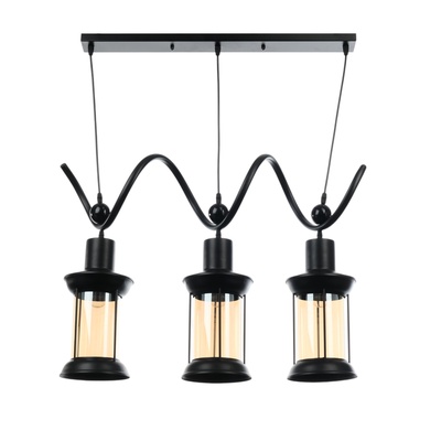 Светильник «Виго» 3хЕ27 40 Вт черный 63×15×80 см