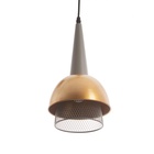 Светильник "Лакки" 1х40Вт Е27серо /золотой 18х18х35(135)см 10531009