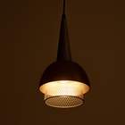 Светильник "Лакки" 1х40Вт Е27серо /золотой 18х18х35(135)см 10531009