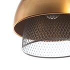 Светильник "Лакки" 1х40Вт Е27серо /золотой 18х18х35(135)см 10531009