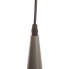 Светильник "Лакки" 1х40Вт Е27серо /золотой 18х18х35(135)см 10531009