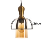 Светильник «Клауд» 1×40 Вт Е27 бронза/черный 19×19×25(125)см - фото 31526439