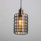 Светильник «Рик» 1×40 Вт Е27 бронза/черный 14×14×25(125)см - фото 31559314