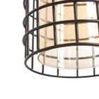 Светильник «Рик» 1×40 Вт Е27 бронза/черный 14×14×25(125)см - фото 31559318