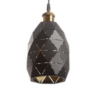 Подвес BayerLux «Перфорация» Е27 черный 13×13×20 125 см - фото 4727792