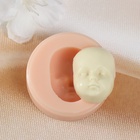 УЦЕНКА Молд силикон «Лицо младенца», №10, размер молда 4.5×4.5×1.5 см, размер выемки 3×2.1×1.1 см 10857413