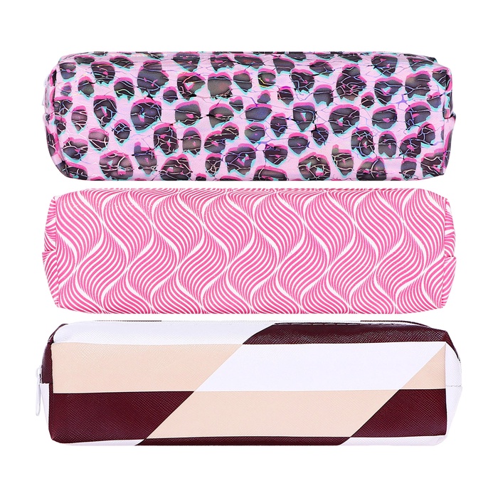 Пенал школьный Calligrata «Тренд», на молнии, 1 отделение, с принтом, МИКС - Фото 1