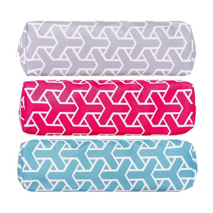 Пенал школьный Calligrata «Графика», на молнии, 1 отделение, с принтом, МИКС - Фото 1