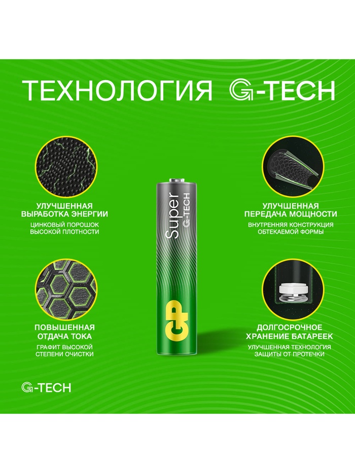 Батарейка алкалиновая GP Super, ААА, LR03-80BOX, 1.5 В, набор, 80 шт. - фото 51886844