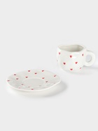 Чайная пара Доляна «Любовь», чашка 320 мл, блюдце d=16 см, ручная роспись, керамика, белая - Фото 4