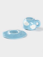 Чайная пара Доляна «Облако», 320 мл, блюдце d=16 см, ручная роспись, керамика, голубая - Фото 5
