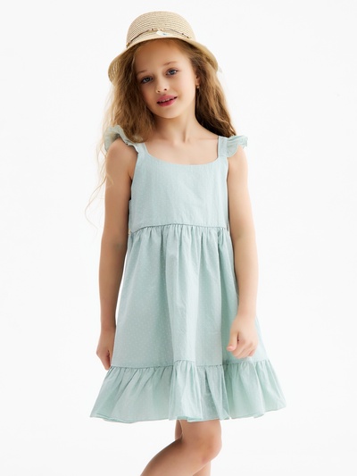 Сарафан для девочки MINAKU: Cotton collection, цвет мятный, рост 104 см