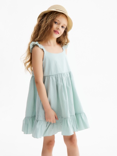 Сарафан для девочки MINAKU: Cotton collection, цвет мятный, рост 104 см