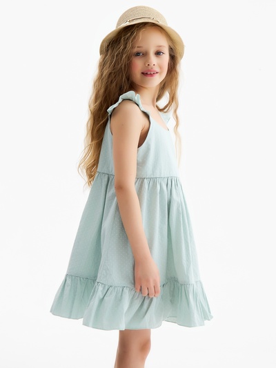 Сарафан для девочки MINAKU: Cotton collection, цвет мятный, рост 104 см