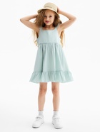 Сарафан для девочки MINAKU, цвет мятный, рост 122 см - фото 808704038