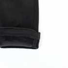 Перчатки жен 24*0,3*8,5 см, замша, безразм, без утеплителя, черный - фото 31492374