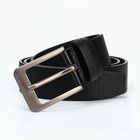 Ремень муж 07-01-02-02, 4*0,3*115 см, винт, пряжка металл, черный - фото 31492382