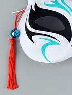 Карнавальная маска «Кицунэ», чёрный и голубой - Фото 3