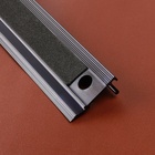 Линейка для кожи, противоскользящая, с упором, металлическая, 20 см, толщина 34 мм - Фото 5