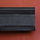 Линейка для кожи, противоскользящая, с упором, металлическая, 20 см, толщина 34 мм - Фото 6