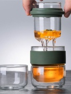 Портативный чайный сервиз с китайским чёрным чаем Пуэр Но Ми Сян, 11 предметов, в чехле - Фото 8