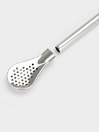 Калабас и бомбилья для приготовления чая Мате, 240 мл, с щёткой для чистки, нержавеющая сталь, чёрный 10785131