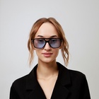 Очки солнцезащитные, uv 375, линза 4.4×5.5 см, ширина 14.7 см, дужка 14.2 см, голубые - Фото 5