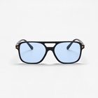 Очки солнцезащитные, uv 375, линза 4.4×5.5 см, ширина 14.7 см, дужка 14.2 см, голубые - Фото 3