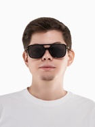 Очки солнцезащитные мужские, UV 375, линза 4.4×5.5 см, черные - Фото 3