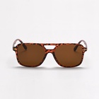 Очки солнцезащитные, uv 375, линза 4.4×5.5 см, ширина 14.7 см, дужка 14.2 см, темные - Фото 3