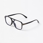 Очки имиджевые, uv 375, линза 4.4×5.5 см, ширина 14.7 см, дужка 14.2 см, прозрачные - Фото 2