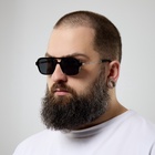 Очки солнцезащитные «Авиаторы», uv 400, линза 3.9×5.2 см, чёрный - Фото 4