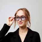 Очки солнцезащитные «Авиаторы», uv 400, линза 3.9×5.2 см, чёрный, голубой - Фото 5