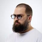 Очки солнцезащитные «Авиаторы», uv 400, линза 3.9×5.2 см, чёрный, голубой - Фото 4