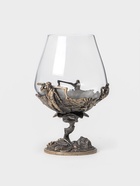 Бокал для коньяка 550 мл «Рыбалка», подарочный, стекло, цвет бронза - Фото 1