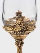 Рюмки для водки «Царь зверей», подарочный набор на 3 персоны, 50 мл, стекло, металл, золотистые - фото 33141877