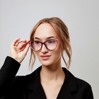 Очки для компьютера женские, 2 шт. имиджевые, ширина 13.5 см, дужка 14.2 см - Фото 4