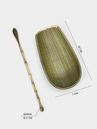 Чахэ для чайной церемонии «Чабо», 12×7 см, цинковый сплав, зелёный - Фото 2