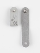 Бирка с кнопкой «Цветок» TEIRA, с тиснением, 8×1.5 см, 10 шт., серая - Фото 4