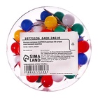 Кнопки силовые ШАРИКИ цветные 50 штук в пластиковой коробке - Фото 3