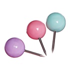 Кнопки силовые ШАРИКИ пастель 50 штук в пластиковой коробке - Фото 3