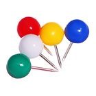 Кнопки силовые ШАРИКИ цветные 300 штук в банке - Фото 2