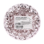 Кнопки силовые ШАРИКИ прозрачные с иголкой-розовое золото 300 штук в банке - Фото 3