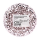 Кнопки силовые ШАРИКИ прозрачные с иголкой-розовое золото 300 штук в банке - Фото 4