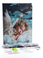 Алмазная мозаика с полным заполнением на холсте с подрамником «Ангел», 30×40 см - Фото 2