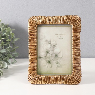 Фоторамка для фото 13×18 см «Золотые лианы», полистоун, 1.5×17.5×22.5 см