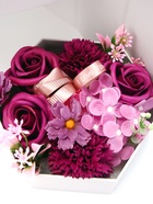 Подарочный набор, трехуровневая мыльная композиция, фиолетовая - Фото 5