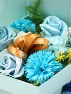 Подарочный набор, трехуровневая мыльная композиция, бирюзовая - Фото 10